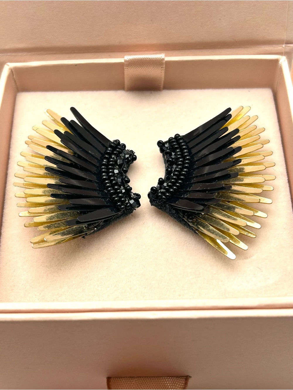 Mignonne Gavigan Petite Black Madeline Earrings IOB